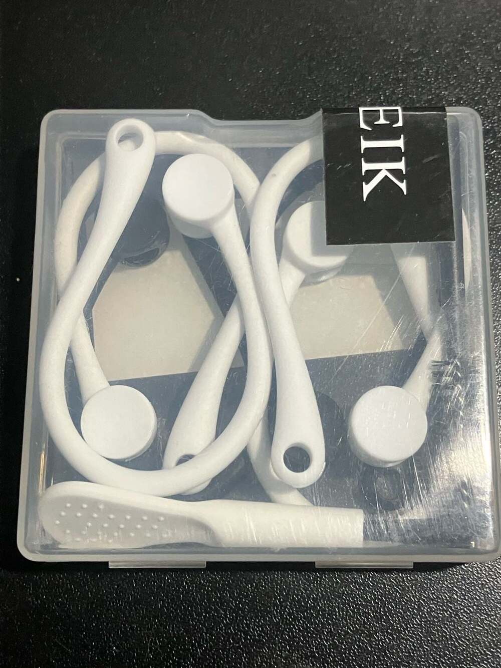 EIK Ear Hooks for AirPods Pro 3 Pairs White and Black | Sealed